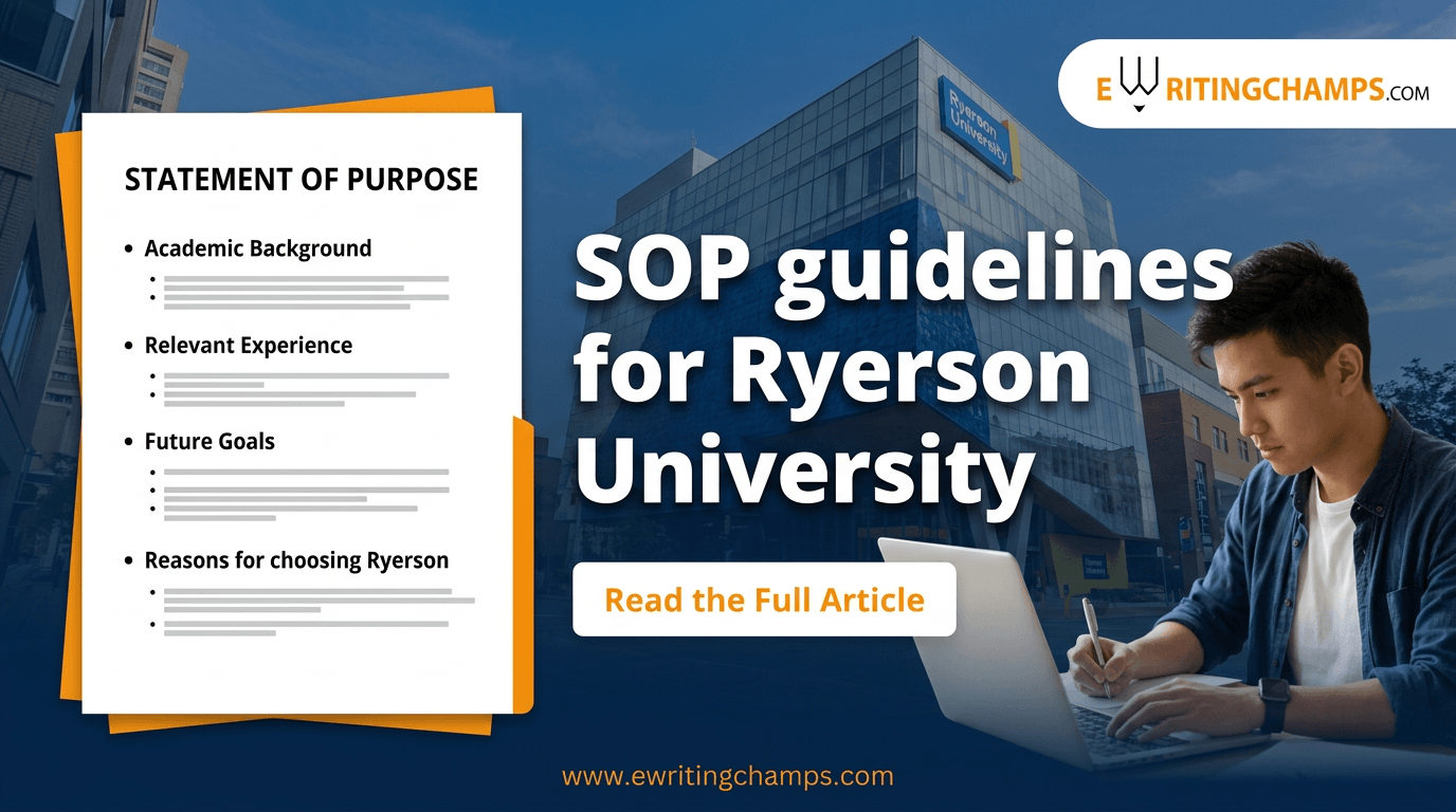 SOP guidelines for Ryerson University